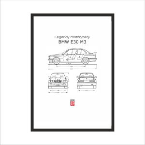 Obraz na ścianę Legendy Motoryzacji BMW E30 M3