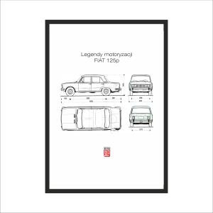 Obraz na ścianę Legendy Motoryzacji Fiat 125p