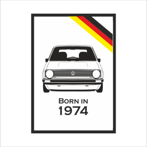 Obraz na ścianę  Volkswagen Golf 1 Born in 1974