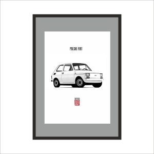Obraz na ścianę  Fiat 126p Whte maluch