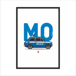 Obraz na ścianę Milicja  MO Fiat 126p