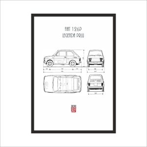 Obraz na ścianę Legendy Motoryzacji Fiat 126p maluch