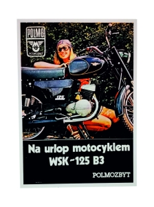 PCV tabliczka ozdobna WSK 125 B3 POLMOZBYT