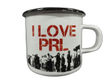 Kubek emaliowany I LOVE PRL