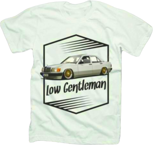 Koszulka t-shirt "Low gentleman - MERCEDES 190"