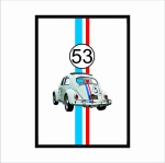 Obraz na ścianę VOLKSWAGEN GARBUS HERBIE 53