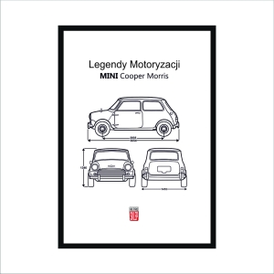 Obraz na ścianę Legendy Motoryzacji MINI COOPER