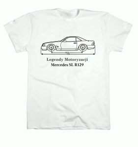 T-shirt koszulka MERCEDES SL R129  Legendy Motoryzacji