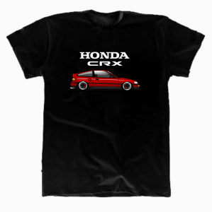T-shirt koszulka Honda CRX Cyber black