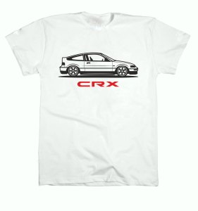 T-shirt koszulka Honda CRX Cyber white