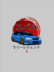 Plakat 30x40cm SUBARU IMPREZA