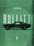 Plakat 30x40cm Bullitt FORD MUSTANG