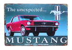 Blacha / Tablica ozdobna FORD MUSTANG THE UNEXPECTED
