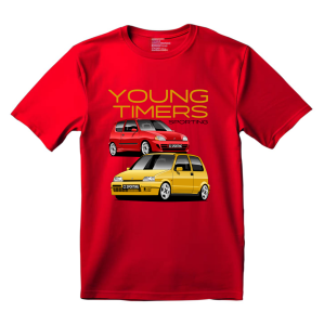 T-shirt koszulka Youngtimers Sporting Seicento Cinquecento red