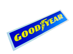 Naklejka drukowana GOODYEAR niebieska