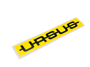 Naklejka drukowana URSUS żółta  sticker