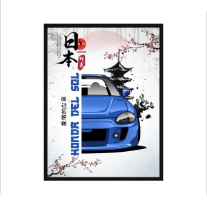 Obraz na ścianę Honda CRX Del Sol kultowe japońskie samochody