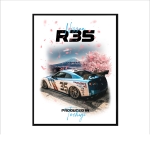 Obraz na ścianę NISSAN SKYLINE GT- R35 Japan