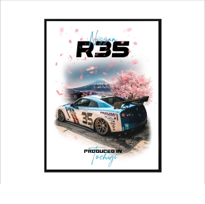 Obraz na ścianę NISSAN SKYLINE GT- R35 Japan