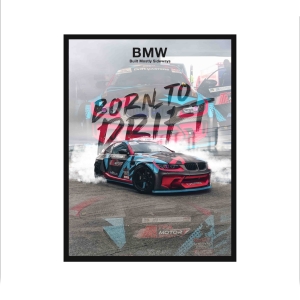 Obraz na ścianę BMW E92 BORN TO DRIFT 