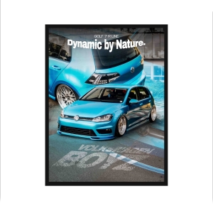 Obraz na ścianę VOLKSWAGEN GOLF MK4 Blue Tuning