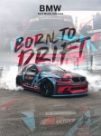 Plakat A3 BORN TO DRIFT BMW E92