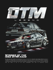 Plakat A3 MERCEDES DTM 190E W201