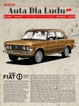 Plakat A3 FIAT 125P duży fiat Auta dla Ludu