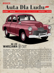 Plakat A3 WARSZAWA Auta dla Ludu