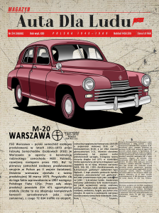 Plakat A3 WARSZAWA Auta dla Ludu