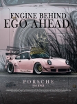 Plakat A3 PORSCHE RWB 911 964 Pink