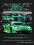 Plakat A3 PORSCHE REXY 992 GT3 R green