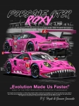 Plakat A3 PORSCHE ROXY 992 GT3 R pink