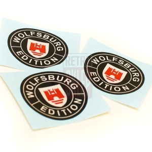 Naklejki na dekielki "WOLFSBURG EDITION" 70 mm