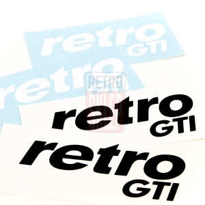 Naklejka "retro GTI" 12 cm